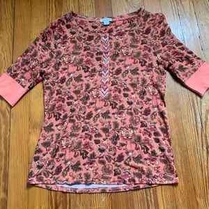 Sundance Patterned Shirt with half sleeve never worn